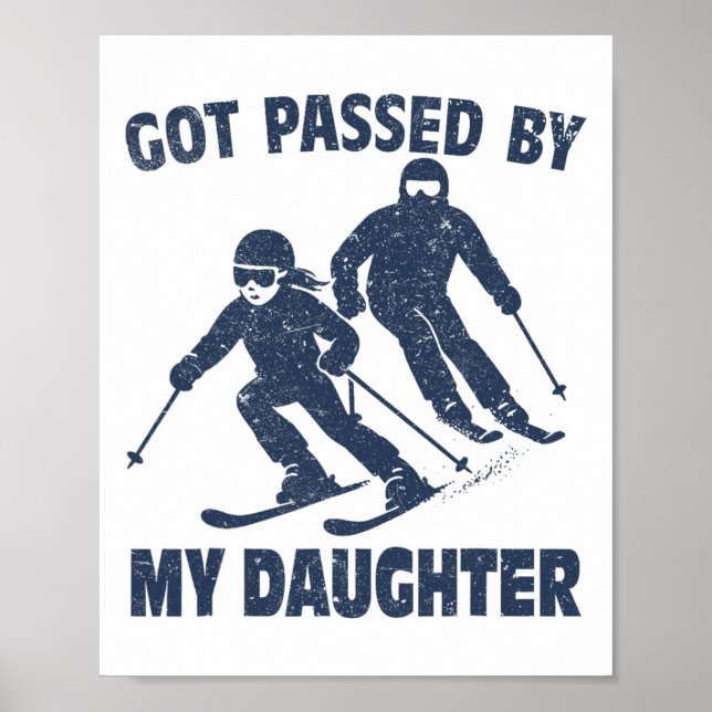 Fick sparken av min dotter Rolig skidåkning _81  Poster (Framsidan)
