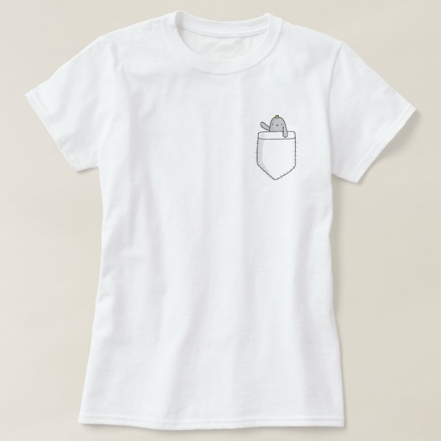 Fick- T-tröja för gullig Manatee Tee Shirt (Design framsida)