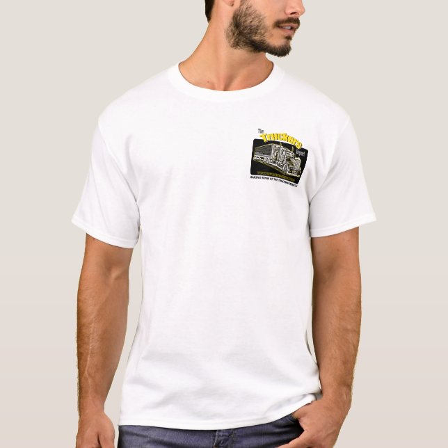 Fick- T-tröja för lastbilsförarerapport Tee Shirt (Framsida)