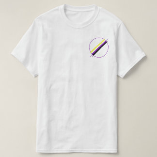 Fick- utslagsplats för Nonbinary pride Tee Shirt
