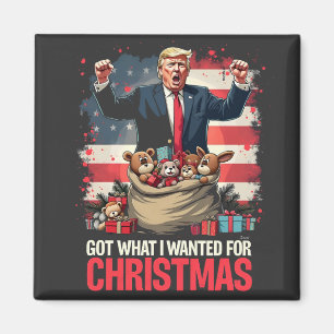 Fick vad jag ville för jul Trump Tomte Magnet