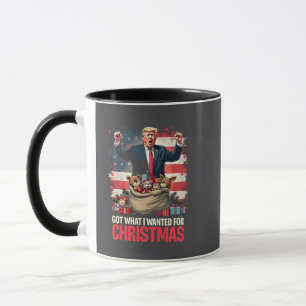 Fick vad jag ville för jul Trump Tomte Mugg