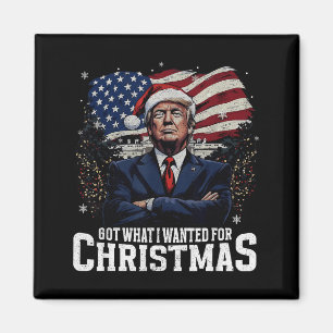 Fick vad jag ville ha i jul Trump 2024 T-shirt Uni Magnet