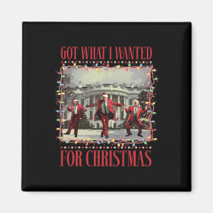 Fick vad jag ville ha i julen Tomte Roligt Trump Magnet