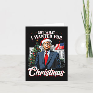 Fick vad jag ville ha i julpresent Trump 2024  Kort