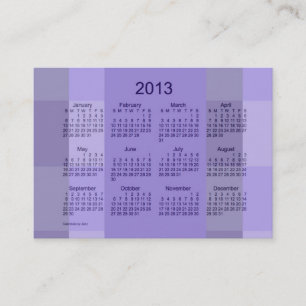 Fick- visitkortmall för kalender 2013 visitkort