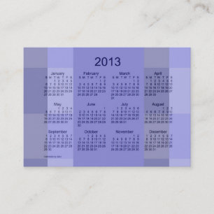 Fick- visitkortmall för kalender 2013 visitkort