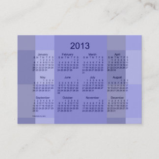 Fick- visitkortmall för kalender 2013 visitkort