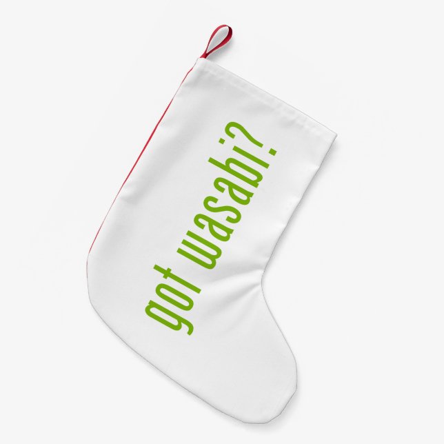 fick wasabi? liten julstrumpa (Framsidan (Hängande))