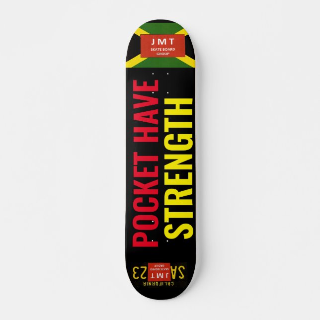 FICKAN HAR STYRKA  JMT Skateboard, 7¾" Däck Mini Skateboard Bräda 18,5 Cm (Framsida)