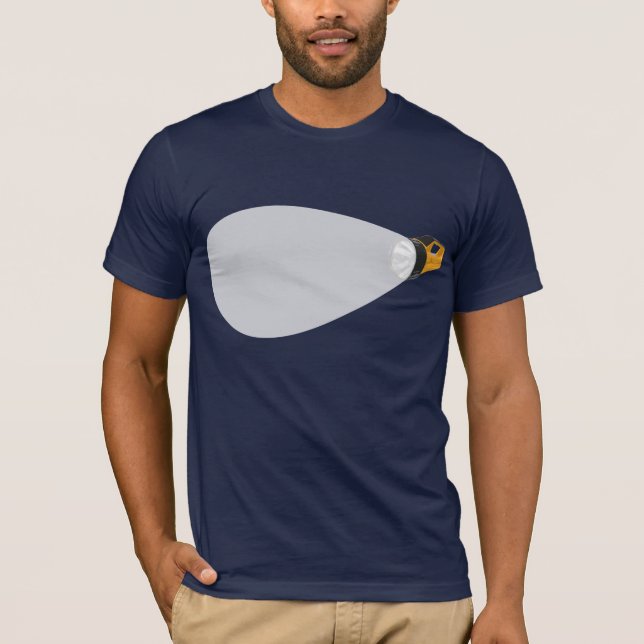 Ficklampan strålar tee shirt (Framsida)
