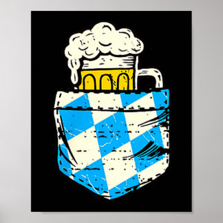 Ficköl tysk lederhosen festival kostym poster