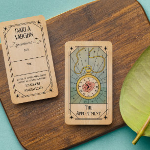 Fickur Tarotkort Illustration Skönhet Tidsbeställning Kort