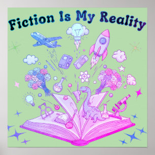 Fiction är min verklighet Poster Bok Älskare Wal