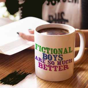 Fictional Boys från bokmask är så mycket bättre Kaffemugg