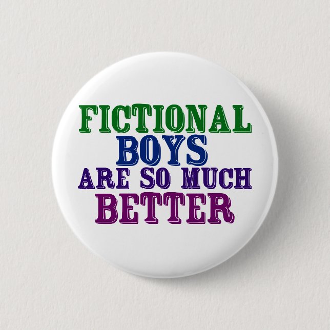 Fictional Boys från bokmask är så mycket bättre Knapp (Framsida)
