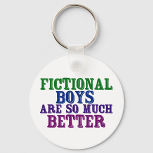 Fictional Boys från bokmask är så mycket bättre Nyckelring