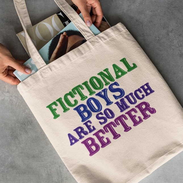 Fictional Boys från bokmask är så mycket bättre Tygkasse (Skapare uppladdad)