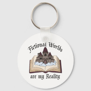 Fictional Ord är min verklighet Bok Älskare Nyckelring