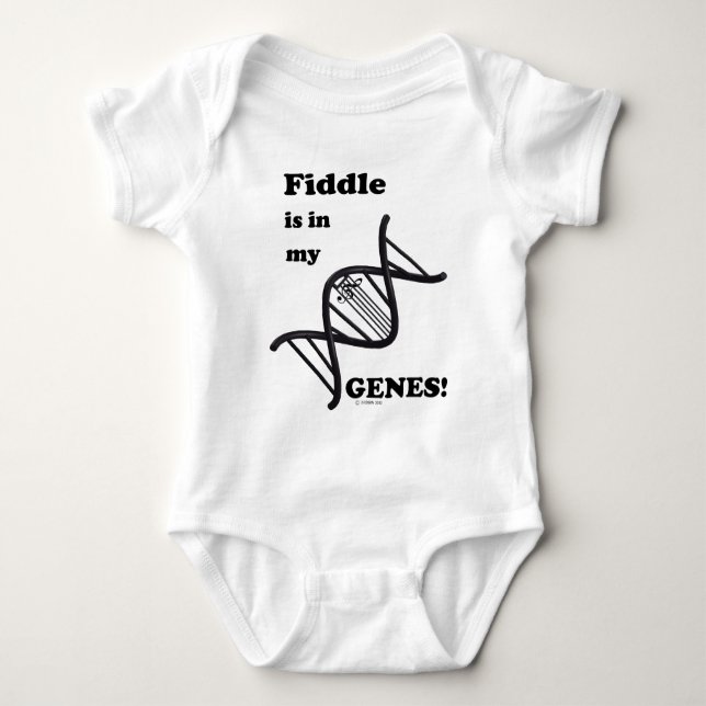 Fiddle är i mina gener! t shirt (Framsida)