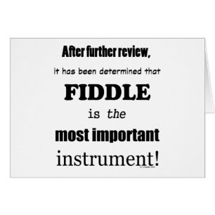Fiddle, det viktigaste instrumentet hälsningskort