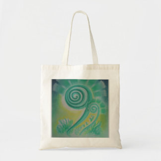 Fiddle Fern Energy Pastel Art Tote Inköpsväska Tygkasse