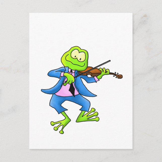 Fiddle Frog Vykort (Framsida)