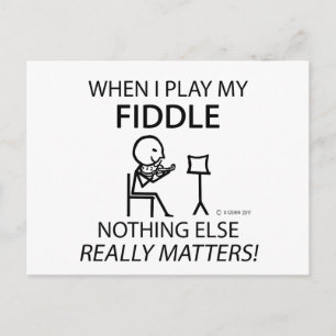 Fiddle Ingenting annat Vykort