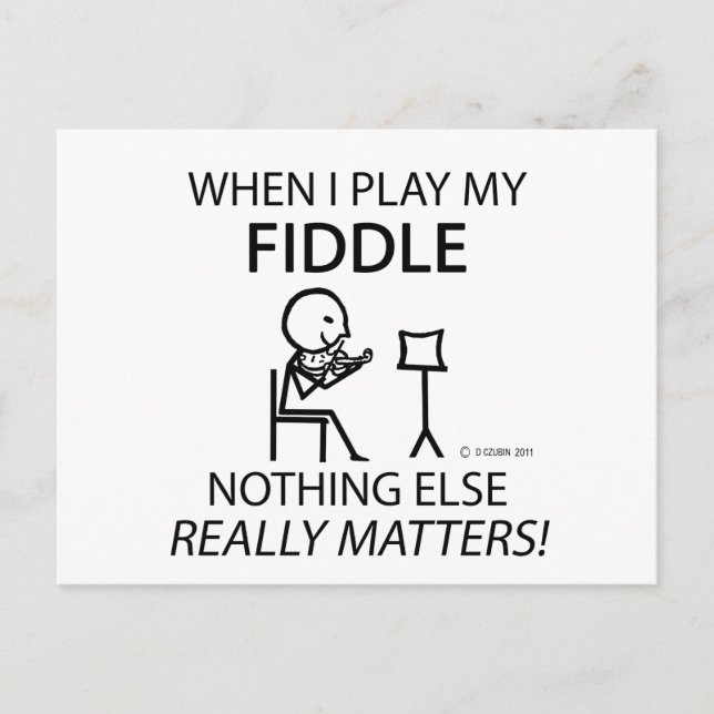 Fiddle Ingenting annat Vykort (Framsida)