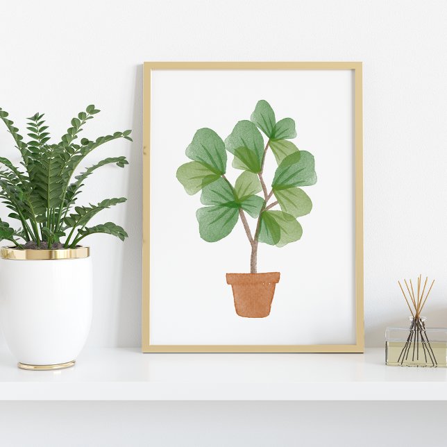 Fiddle Löv Fig Watercolor Poster (Skapare uppladdad)