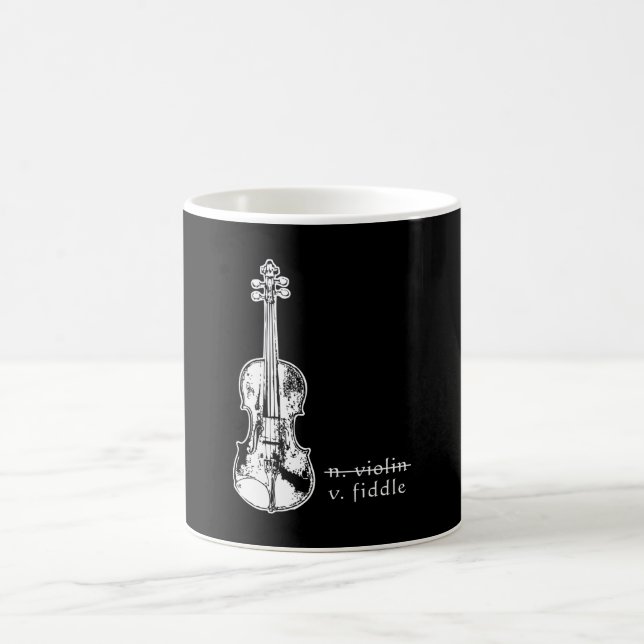 Fiddle Not Violin Bluegräs Land Music Gift Kaffemugg (Center)