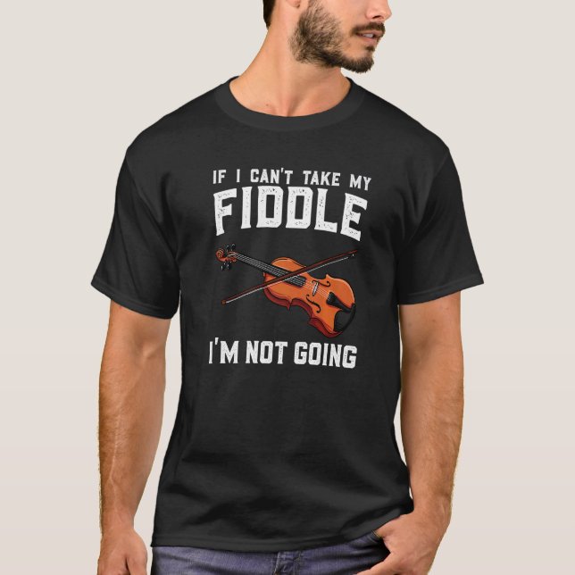 Fiddle Player Traveling Fiddle Player Player T Shirt (Framsida)