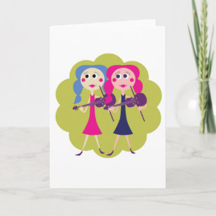 Fiddle Twillingars Note Cards Kort