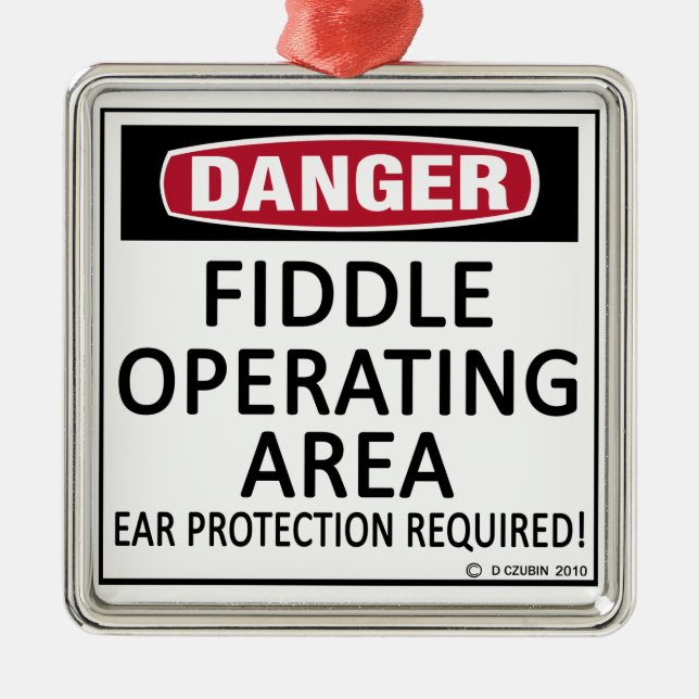 Fiddle-verksamhetsområde Julgransprydnad Metall (Framsidan)