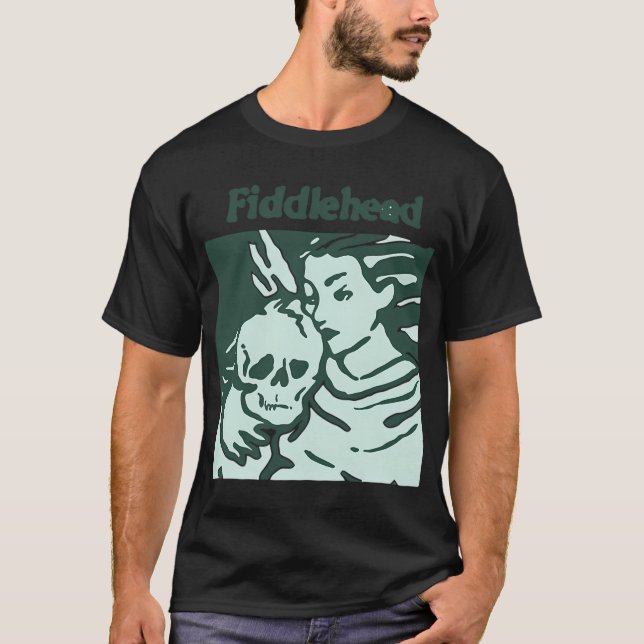 Fiddlehead Ängel Skalle T Shirt (Framsida)