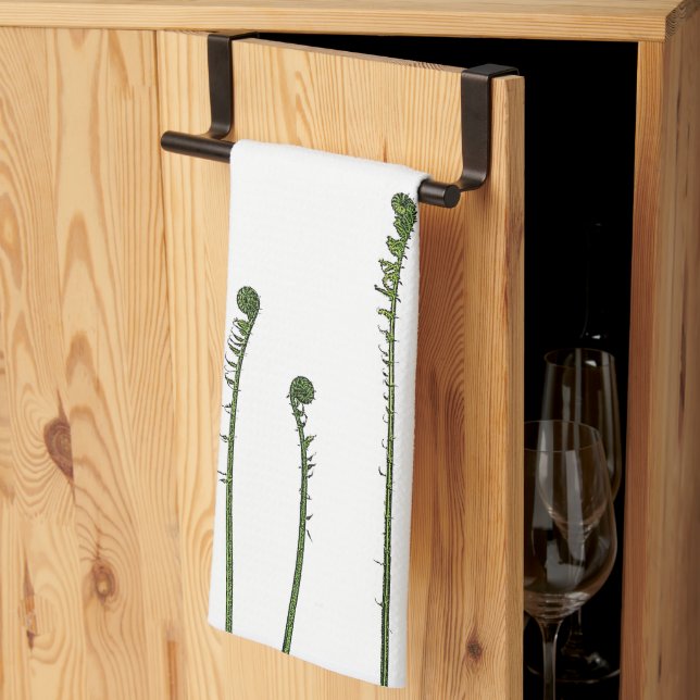 Fiddlehead Ferns Kökshandduk (Thirds Fold)