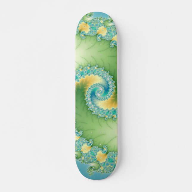 Fiddlehead - Fractal art Mini Skateboard Bräda 18,7 Cm (Framsida)
