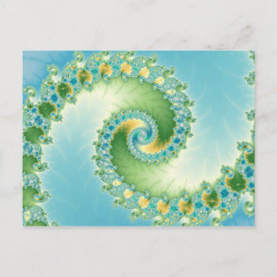 Fiddlehead - Fractal art Vykort