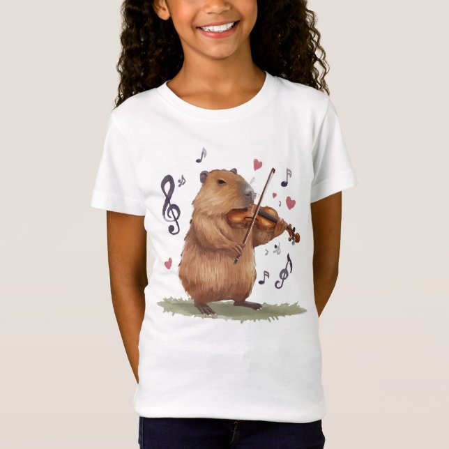 fiddler capybara t shirt (Framsida)
