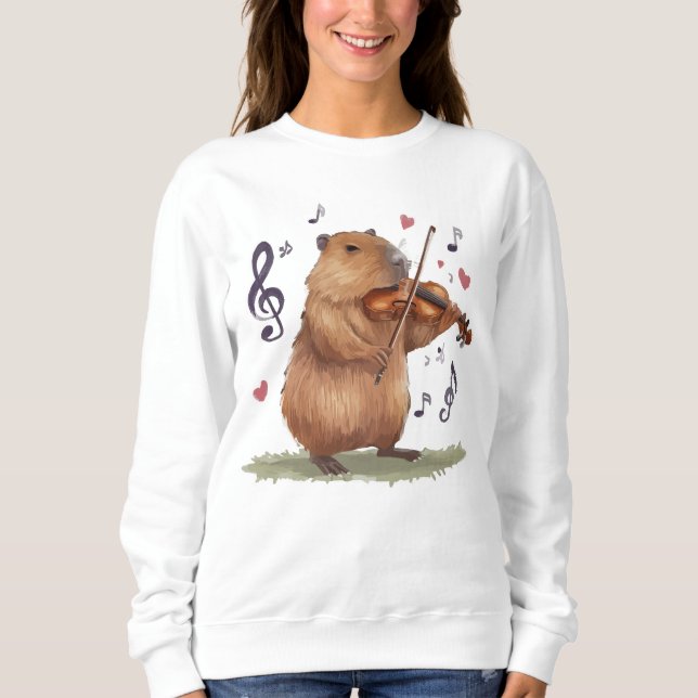 fiddler capybara t shirt (Framsida)