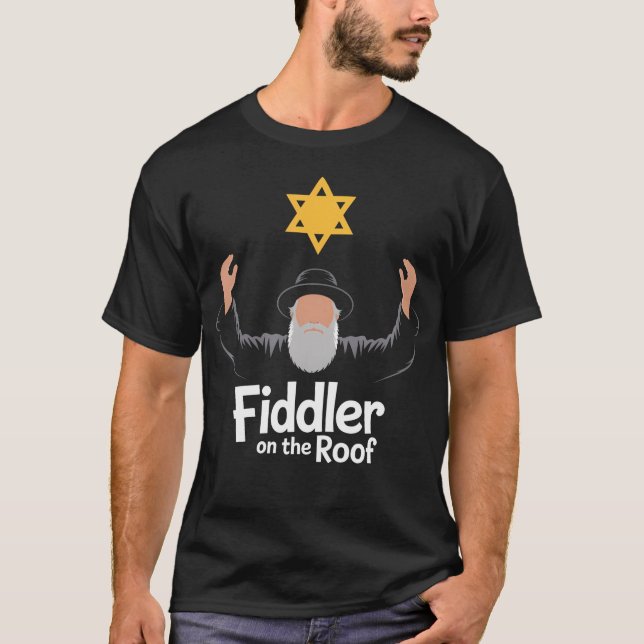 Fiddler On Roof Retro Musikalteater Broadway Teate T Shirt (Framsida)