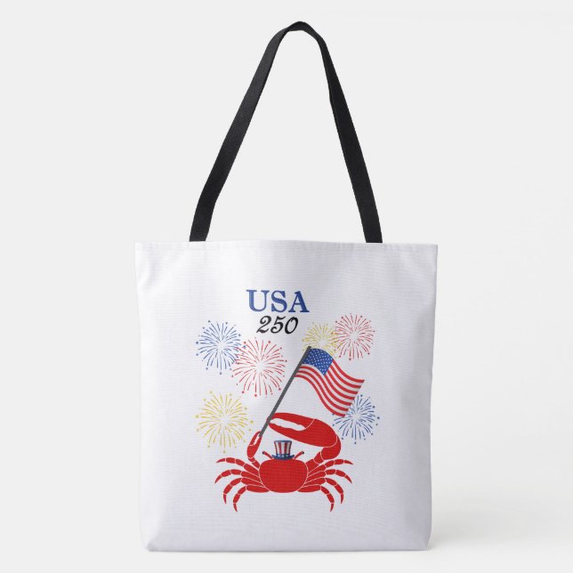 Fiddler's Fourth Tote Bag (select a style & size) Tygkasse (Framsida)