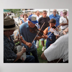 Fiddlin i parkera poster