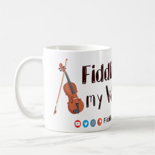 Fiddling med min Whistle - Officiell Merch - Kaffemugg