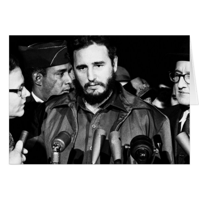 Fidel Castro 1959 Hälsningskort (Framsidan Horizontal)