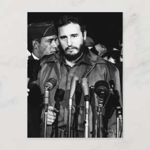 Fidel Castro 1959 Vykort