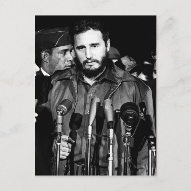 Fidel Castro 1959 Vykort (Framsida)