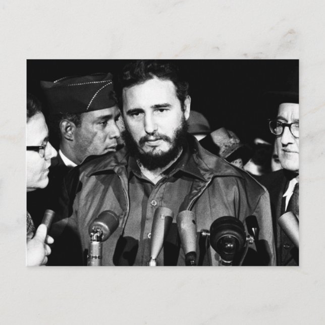 Fidel Castro 1959 Vykort (Framsida)