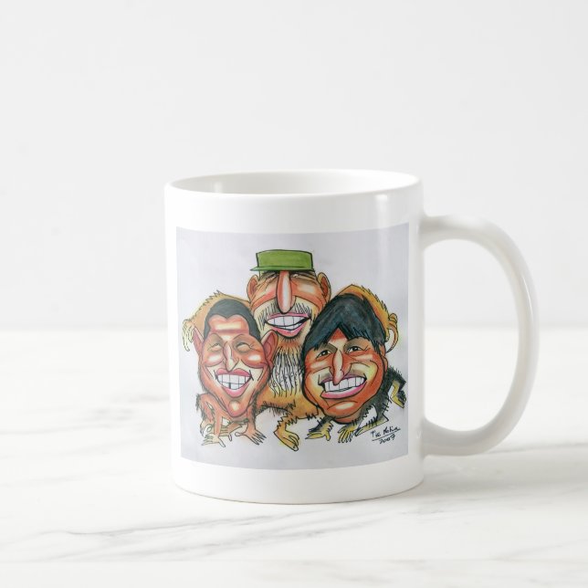 Fidel Castro Hugo Chavez, evomorales Kaffemugg (Höger)