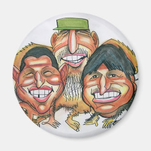 Fidel Castro Hugo Chavez, evomorales Magnet